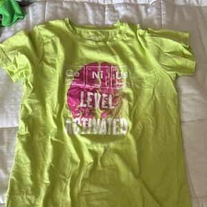 Genius Level Activated Kids Shirt - Lime Green